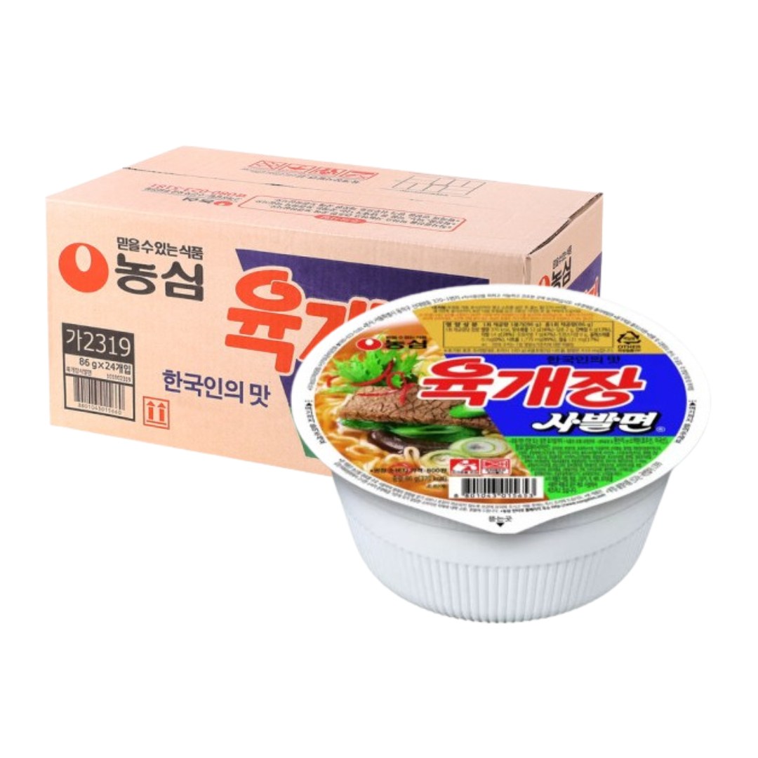 농심 육개장 사발면 86g X 24개